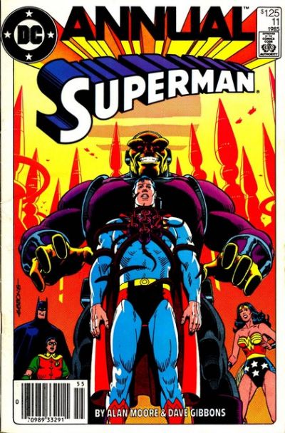 Superman Annual #11 cover by Dave Gibbons. For the Man Who has Everything