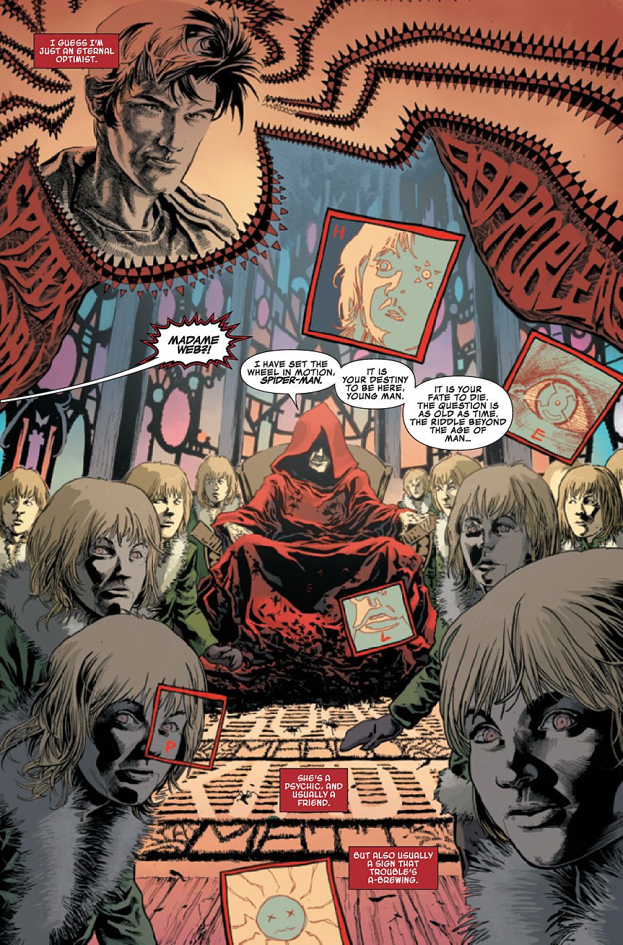 Marvel Knights: Spider-Man #1 preview page 2 by Marco Rudy and Val Staples. Marvel comics