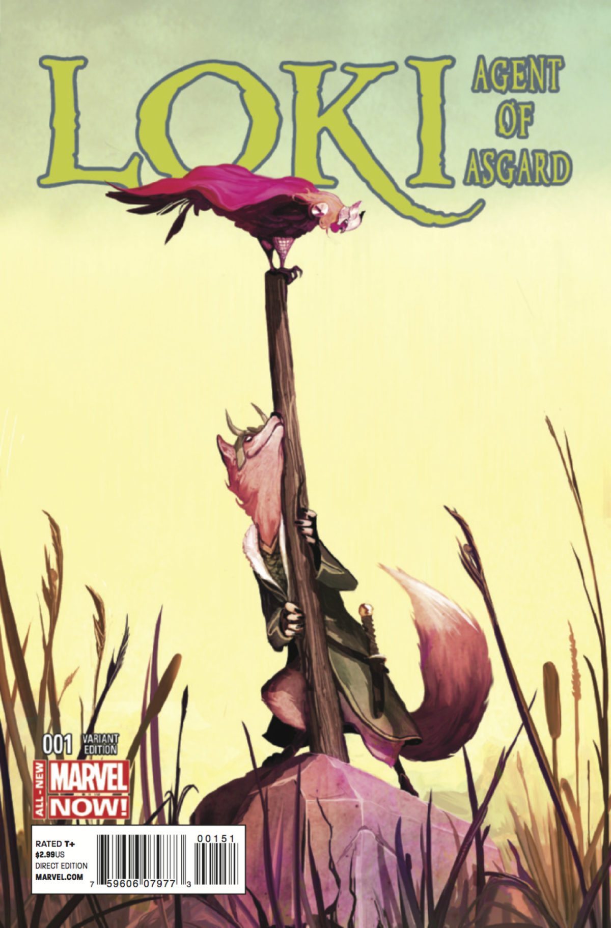 Loki: Agent of Asgard #1 animal variant Mike del Mundo. All-New Marvel NOW!