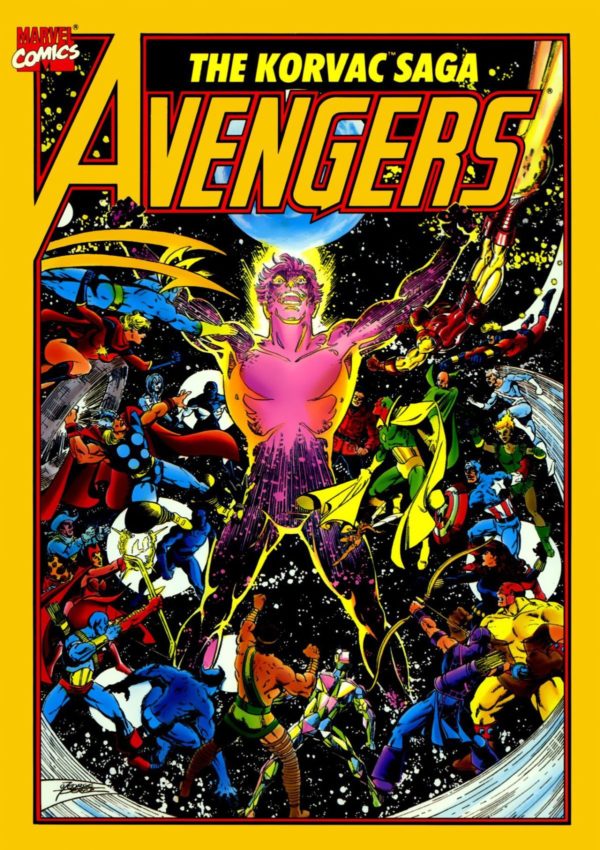 Avengers: Korvac Saga cover by George Perez.