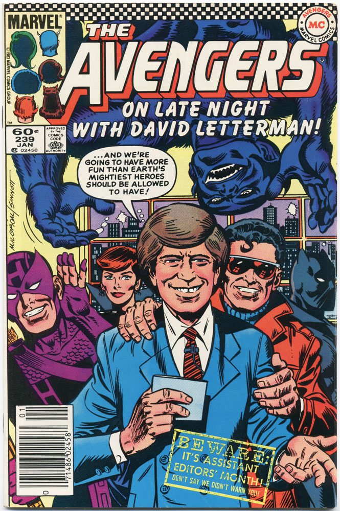 Avengers #239 cover by Al Milgrom.