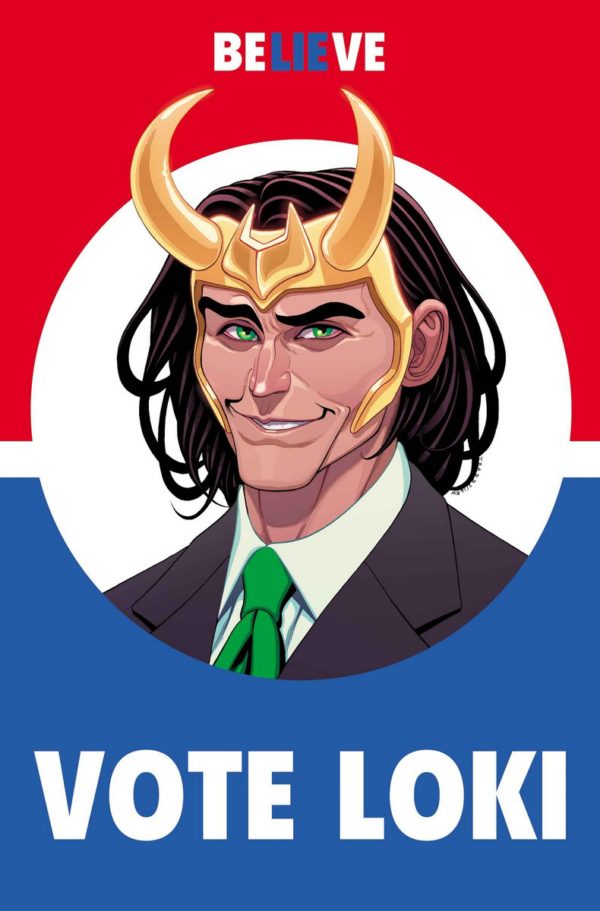 Vote Loki #1 cover by Tradd Moore.