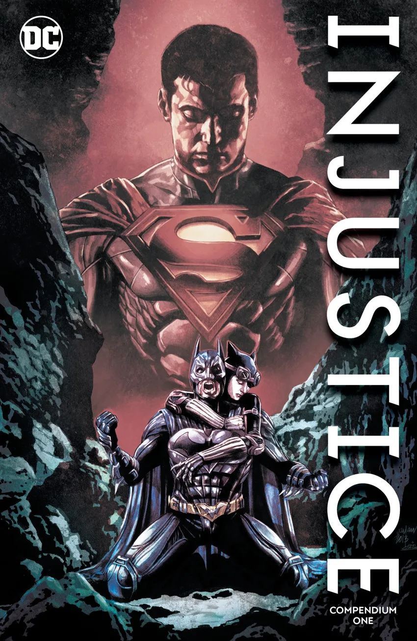Injustice: Gods Among Us Compendium One cover by Mico Suayan.