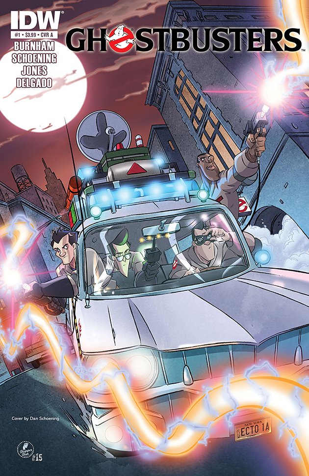 Ghostbusters (2011 series) #1 comic book cover by Dan Schoening.