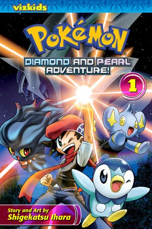 Pokémon Diamond and Pearl Adventure! Volume 1 cover by Shigekatsu Ihara.