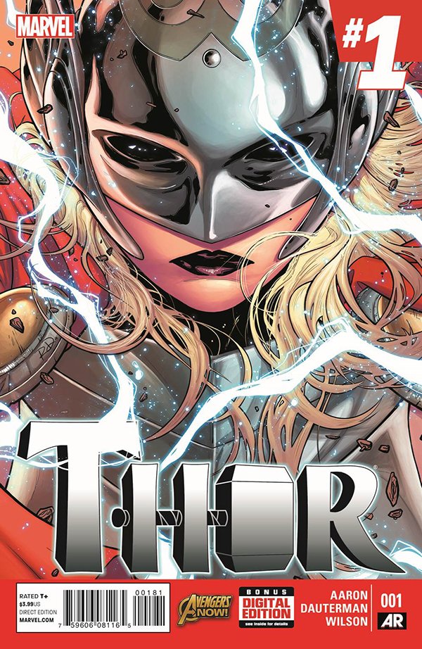 Thor (2014 series) #1 cover by Russell Dauterman.