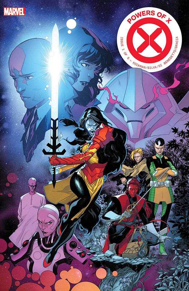 Powers of X #1 cover by R.B Silva.