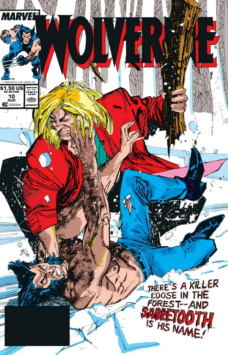 Wolverine (1988 series) #10 cover by Bill Sienkiewicz.