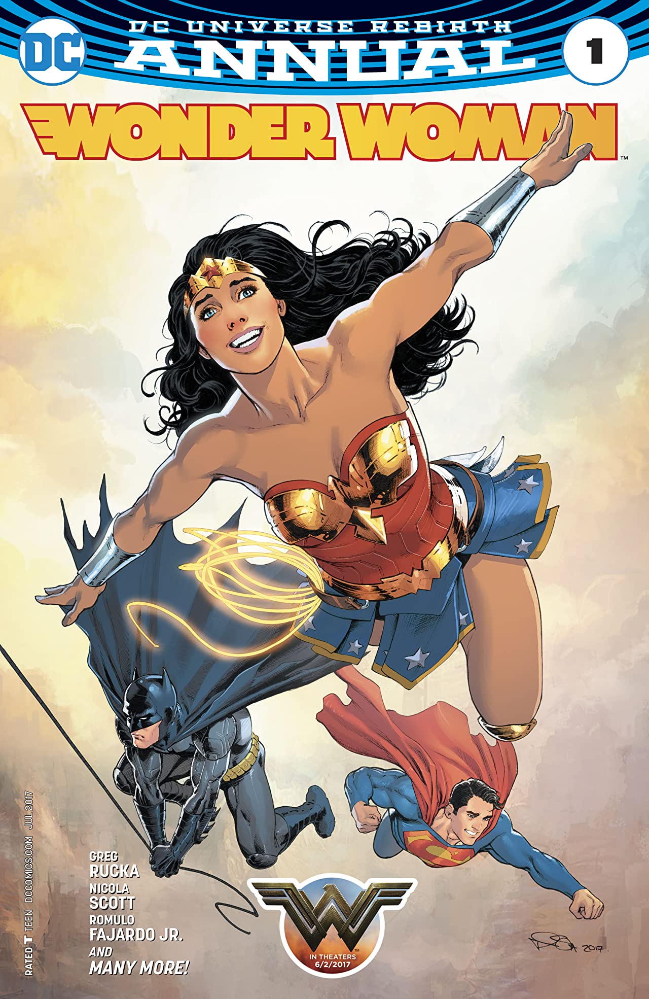 Wonder Woman (2016 series) Annual #1 cover by Nicola Scott.