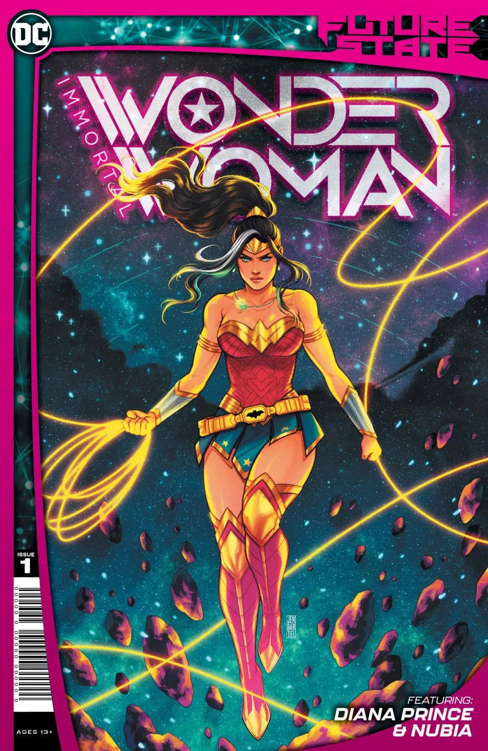 Future State: Immortal Wonder Woman #1 cover by Jen Bartel.