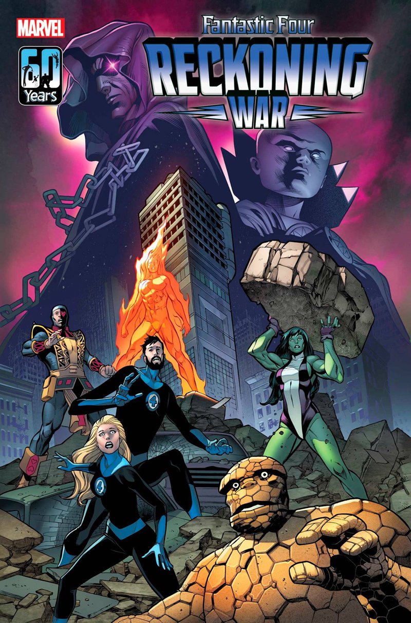 Fantastic Four: Reckoning War Alpha #1 cover by Carlos Pacheco.