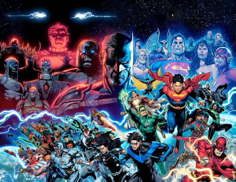 Dark Crisis #1 cover by Daniel Sampere #1.