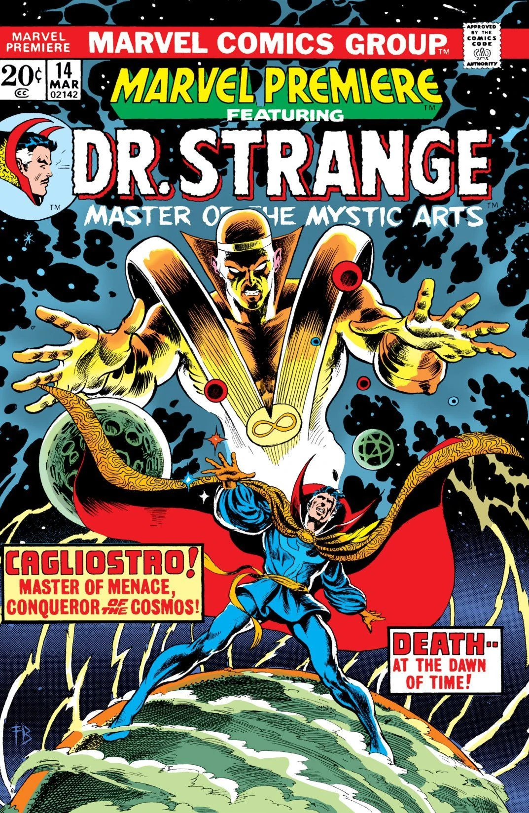 Marvel Premiere #14 cover by Frank Brunner, Glynis Wein and George Roussos.