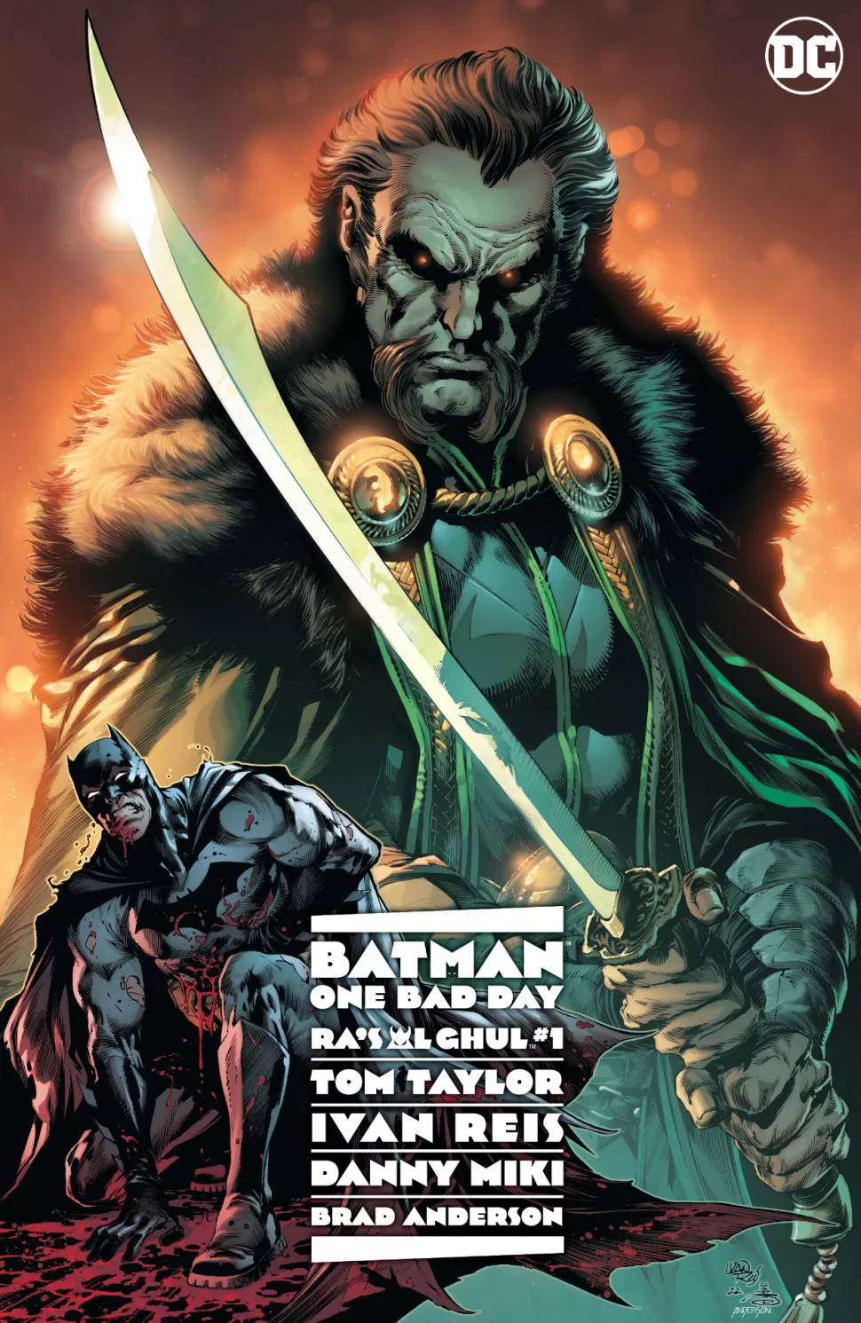 Batman: One Bad Day - Ra’s al Ghul cover by Ivan Reis, Danny Miki, and Brad Anderson.
