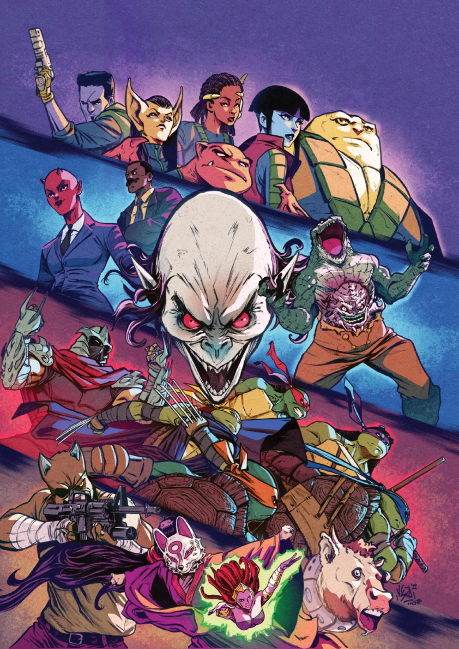 Teenage Mutant Ninja Turtles: The Armageddon Game #1 Cover A by Vincenzo Federici.