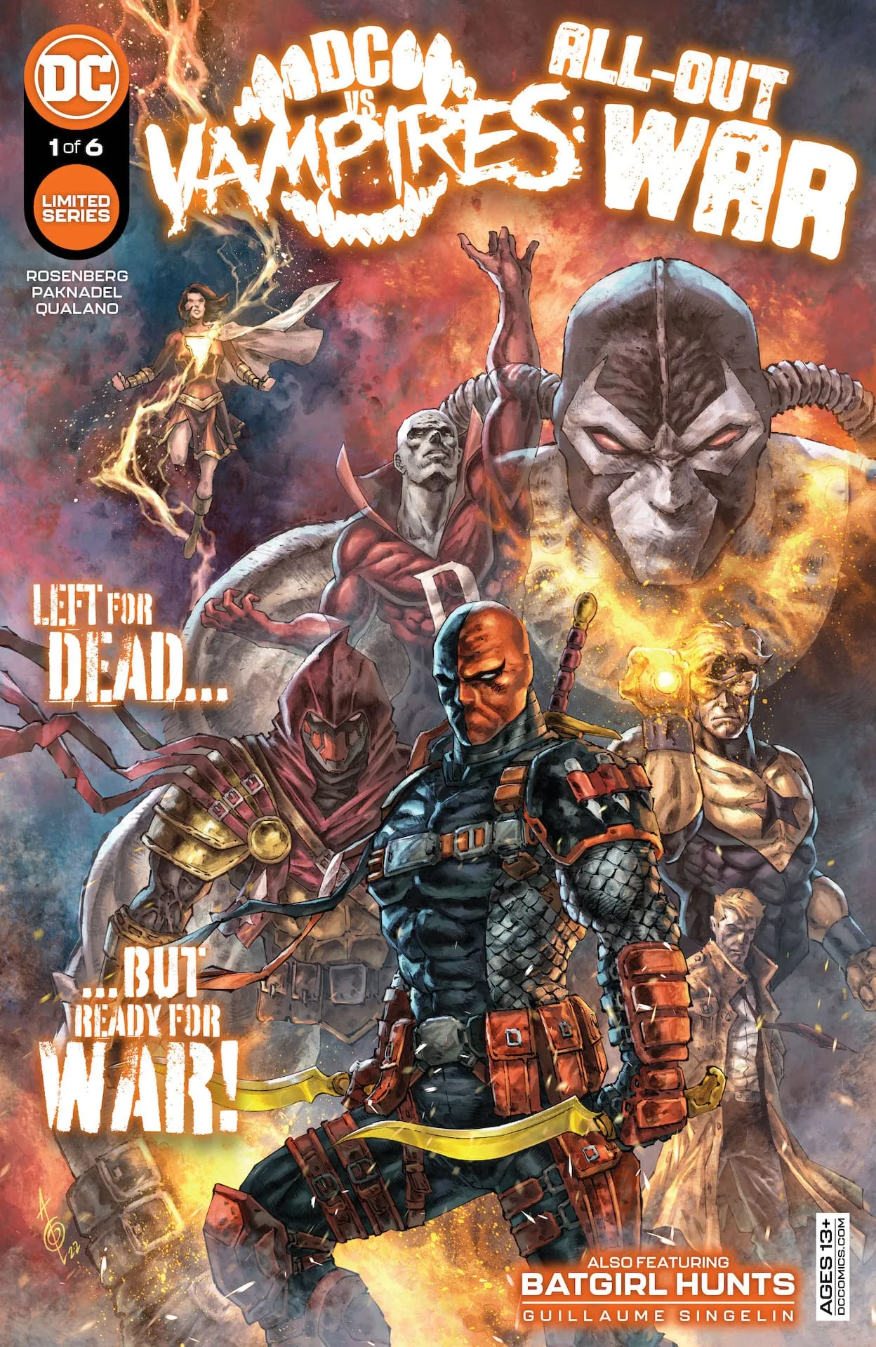DC vs. Vampires: All-Out War #1 cover by Pasquale Qualano.