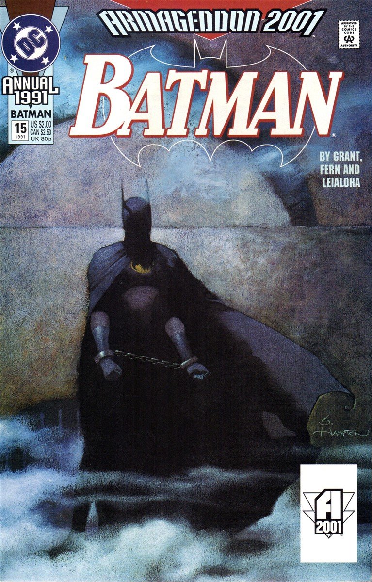 Batman Annual #15 cover by Scott Hampton.