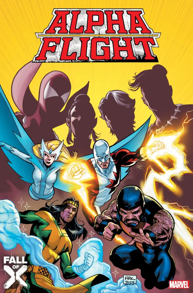Alpha Flight (2023 series) #1 (of 5) cover by Leonard Kirk.