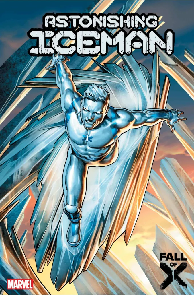 Astonishing Iceman #1 (of 5) cover by Jesus Saiz.