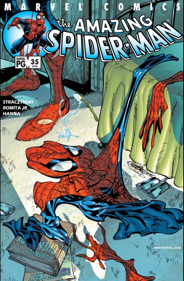 Amazing Spider-Man (1999 series) #35 cover by John Romita Jr.
