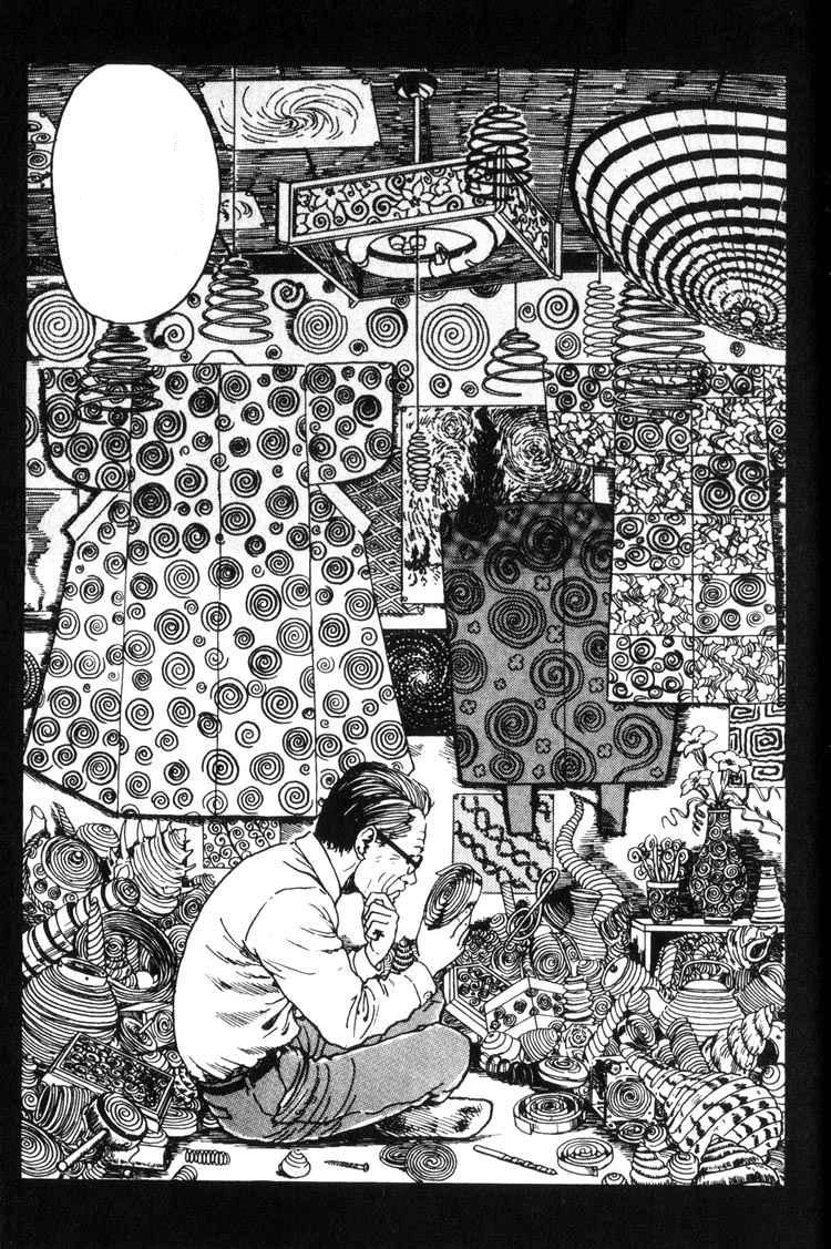 Uzumaki page by Junji Ito.