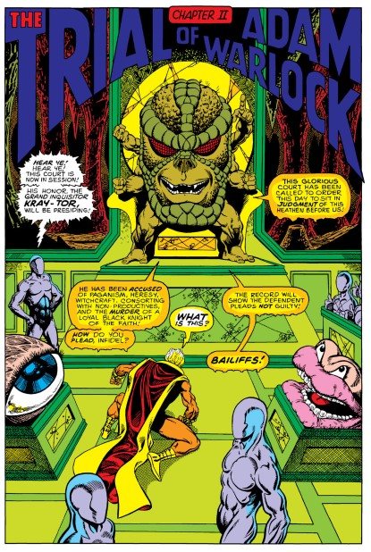 Warlock page by Jim Starlin.