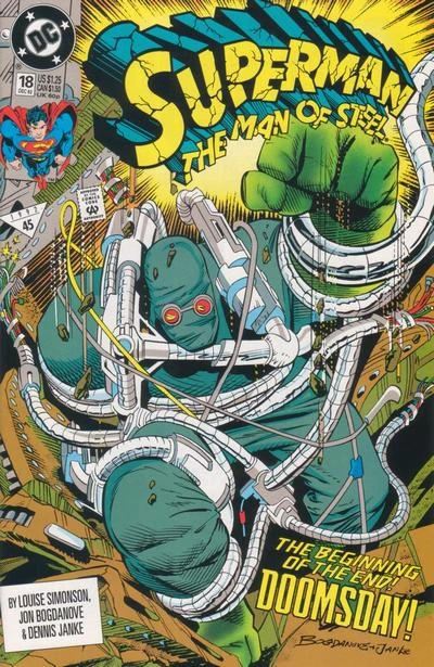 Superman: The Man of Steel #18 cover by Jon Bogdanove and Dennis Janke.
