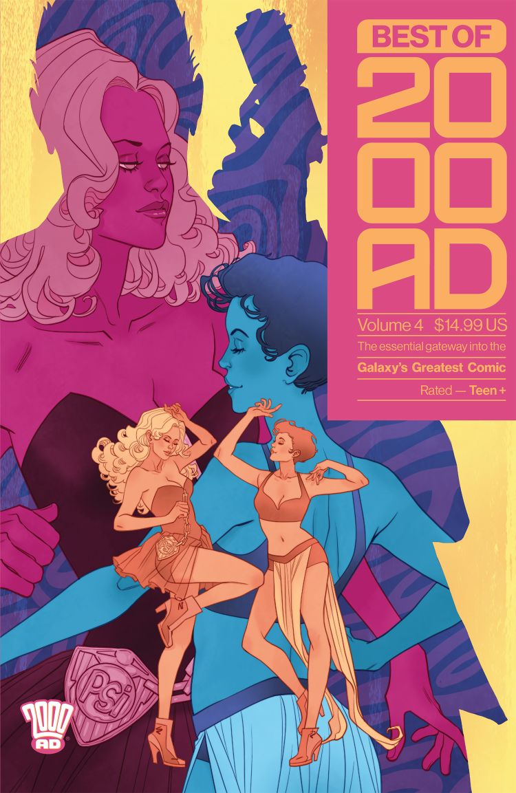 Best of 2000 AD Volume 5 cover by Marguerite Sauvage.