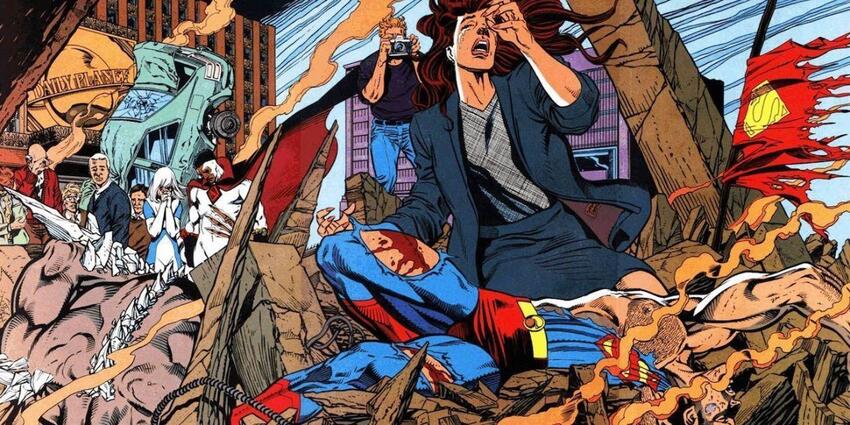 Death of Superman art.