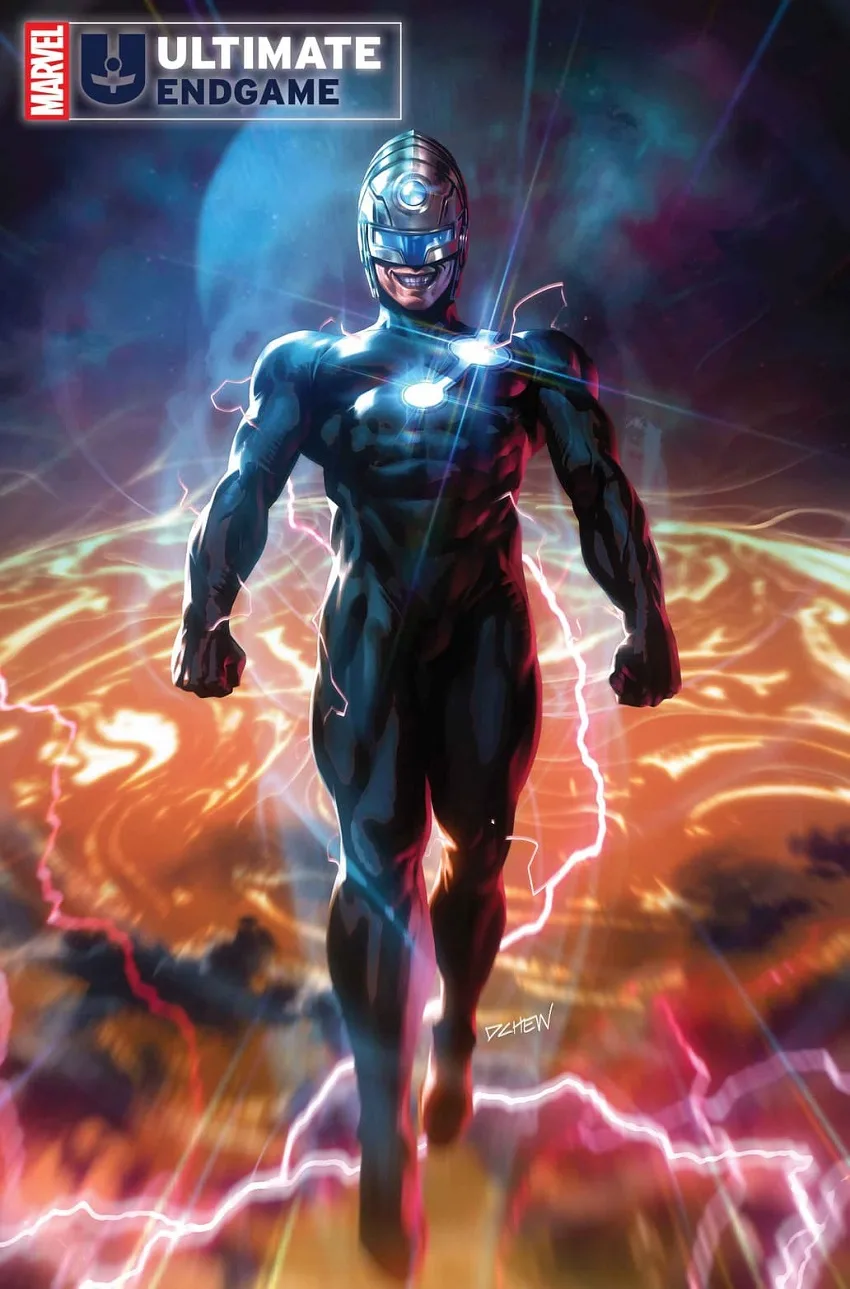 Ultimate Endgame #1 foil variant cover by Derrick Chew.
