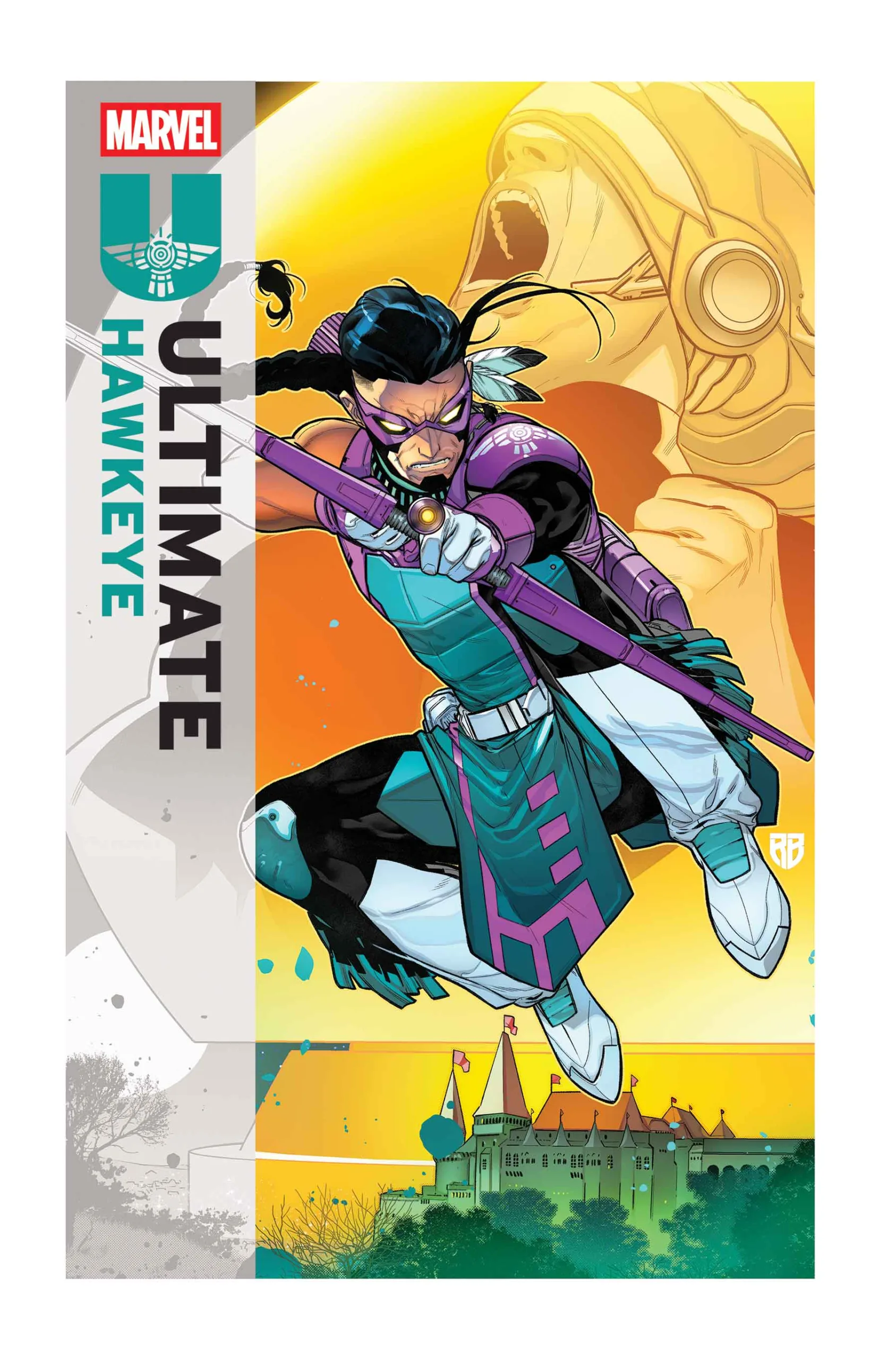Ultimate Hawkeye #1 cover by R.B. Silva.