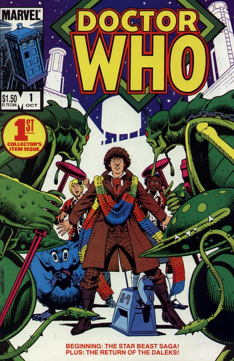 Doctor Who (1984 series) #1 cover by Dave Gibbons.