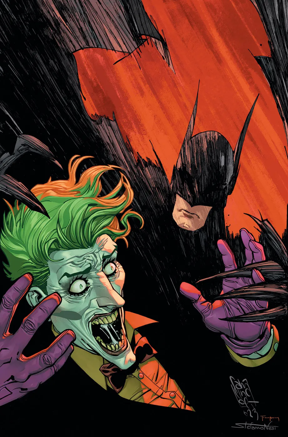 Batman (2016 series) #143 cover by Giuseppe Camuncoli, Stefano Nesi, and Tomeu Morey.