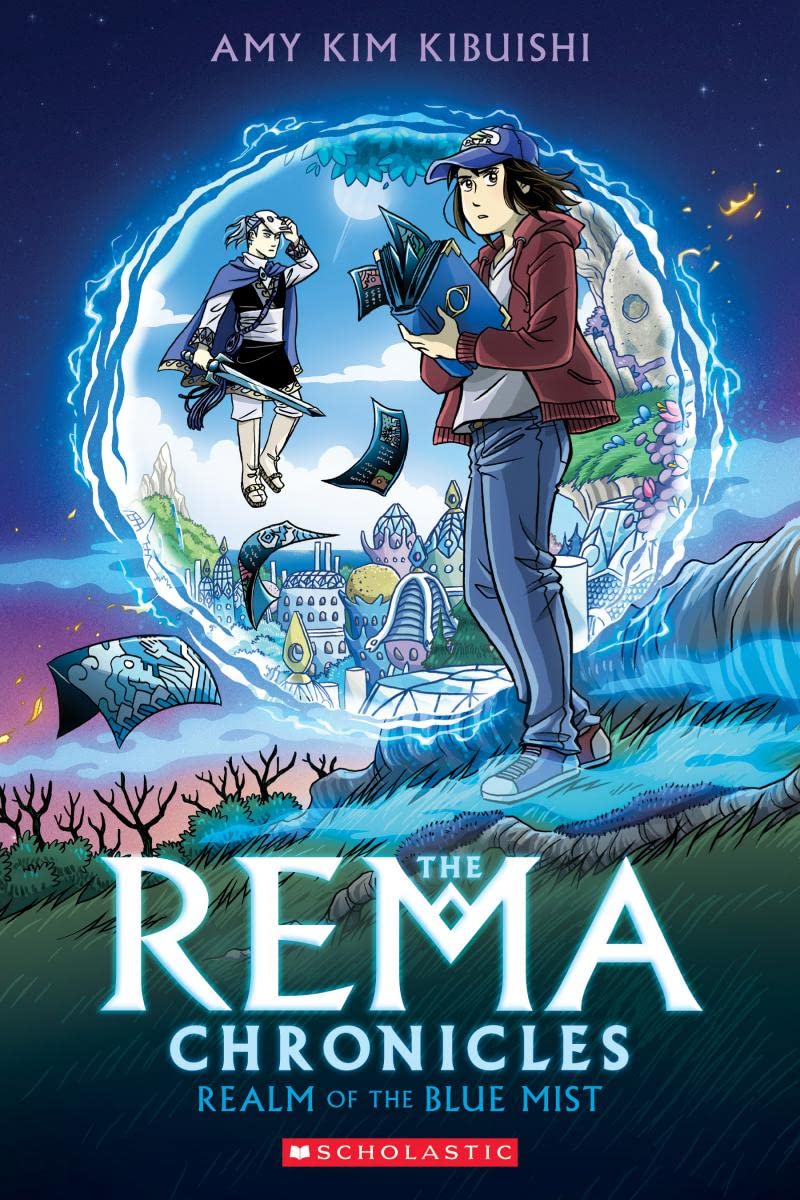 The Rema Chronicles: Realm of the Blue Mist cover by Amy Kim Kibuishi.