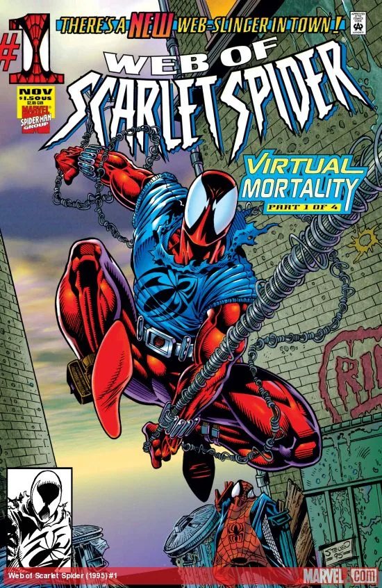 Web of Scarlet Spider #1 cover by Steven Butler.