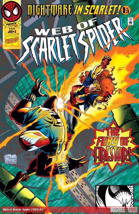 Web of Scarlet Spider #3 cover by Randy Emberlin.
