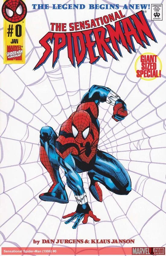 Sensational Spider-Man (1996 series) #0 cover by Dan Jurgens.