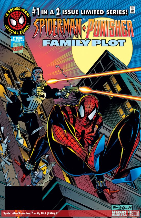 Spider-Man/Punisher: Family Plot #1 cover by Tom Lyle.