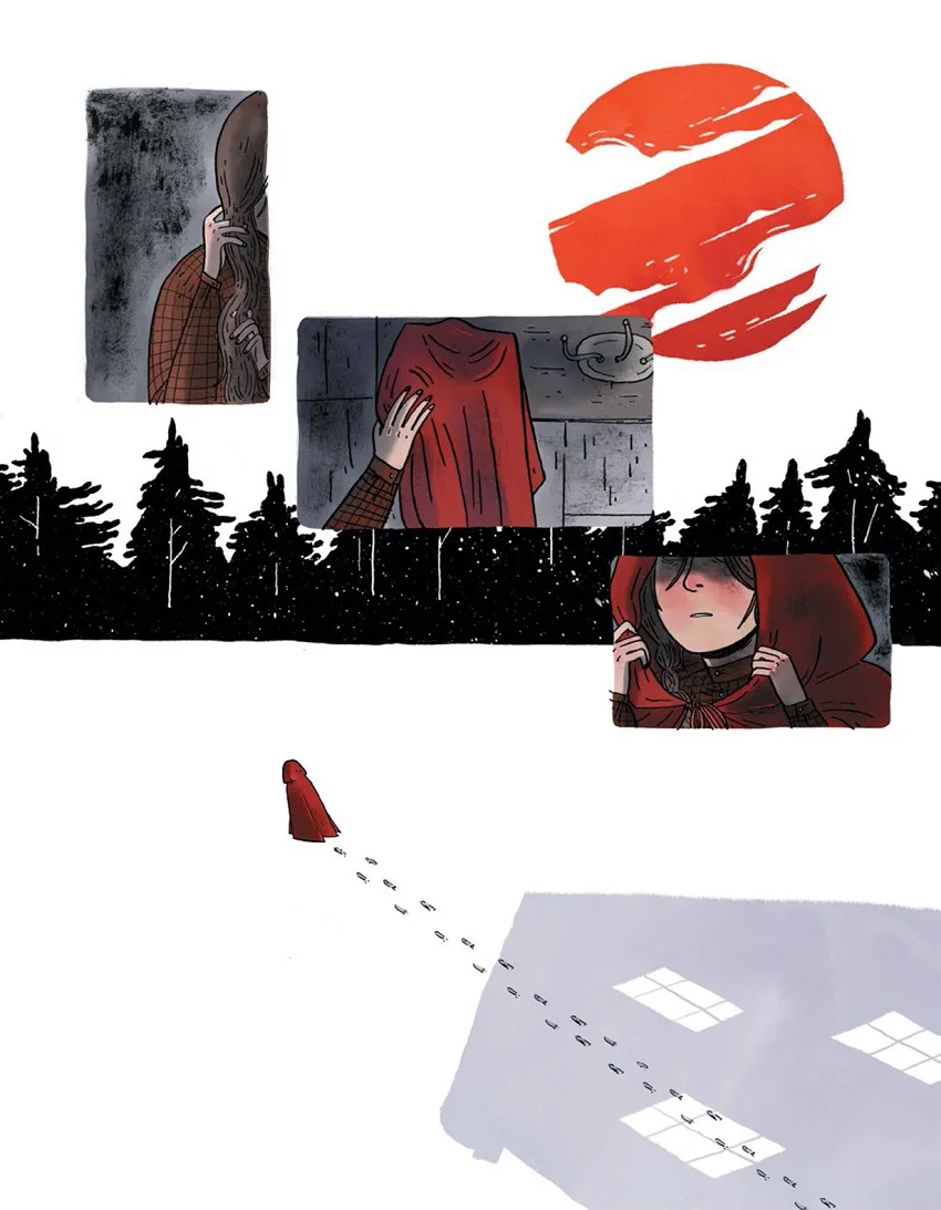 Through the Woods page by Emily Carroll.