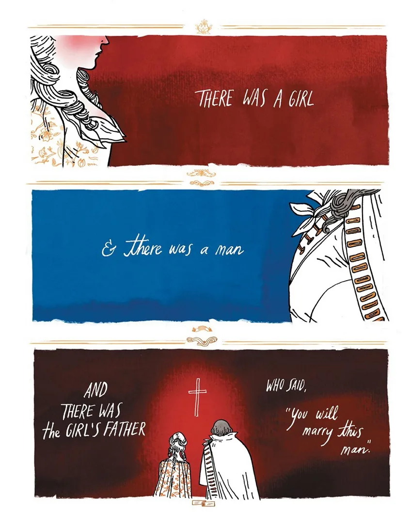 Through the Woods page by Emily Carroll.