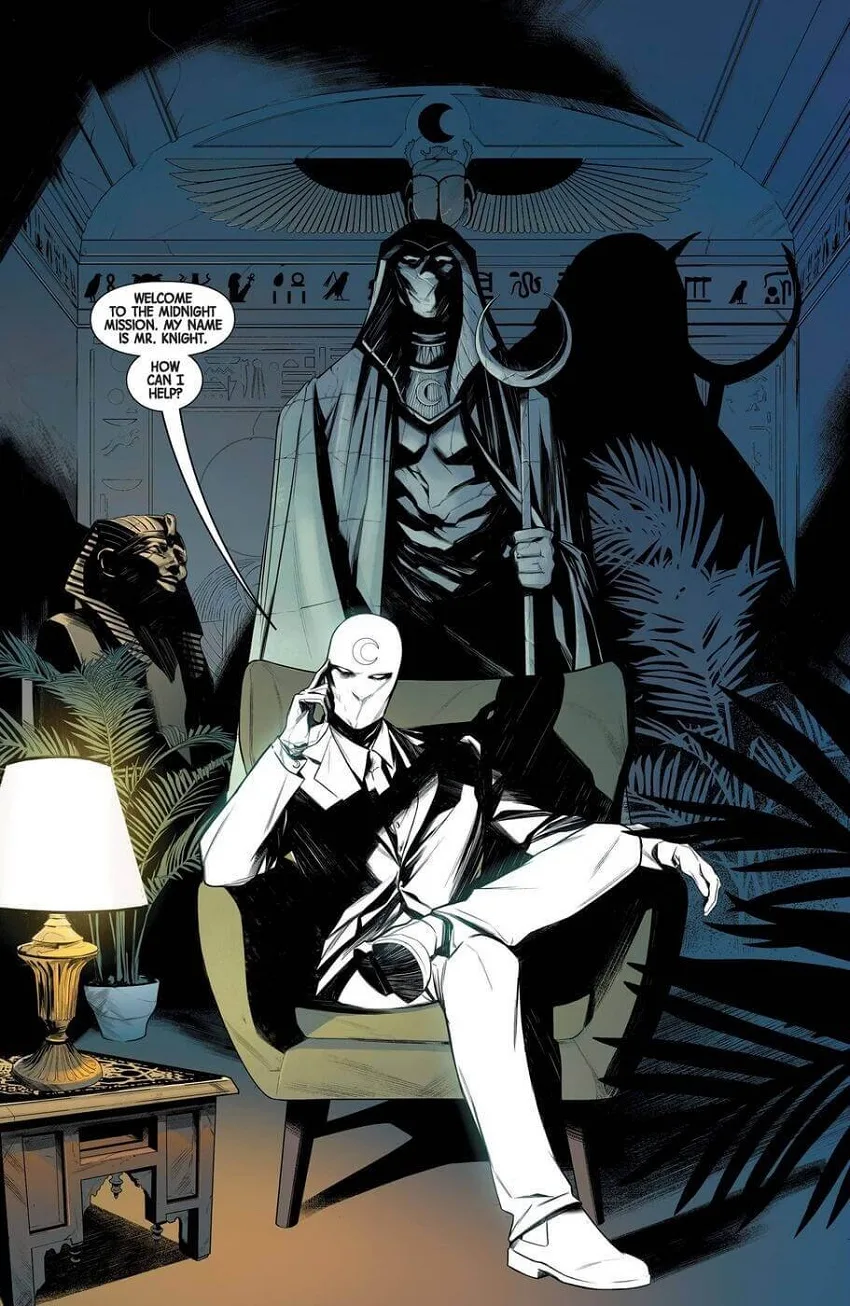 Moon Knight page by Alessandro Cappuccio.