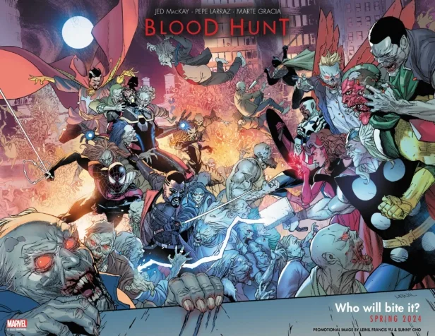Blood Hunt promo image by Leinil Francis Yu and Sunny Gho.