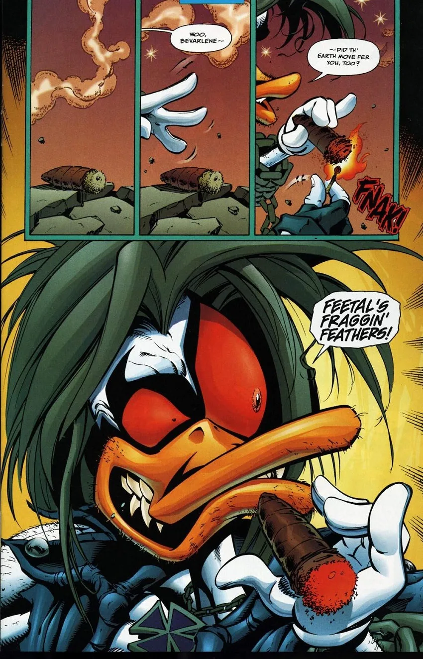 Lobo the Duck #1 page by Val Semeiks.