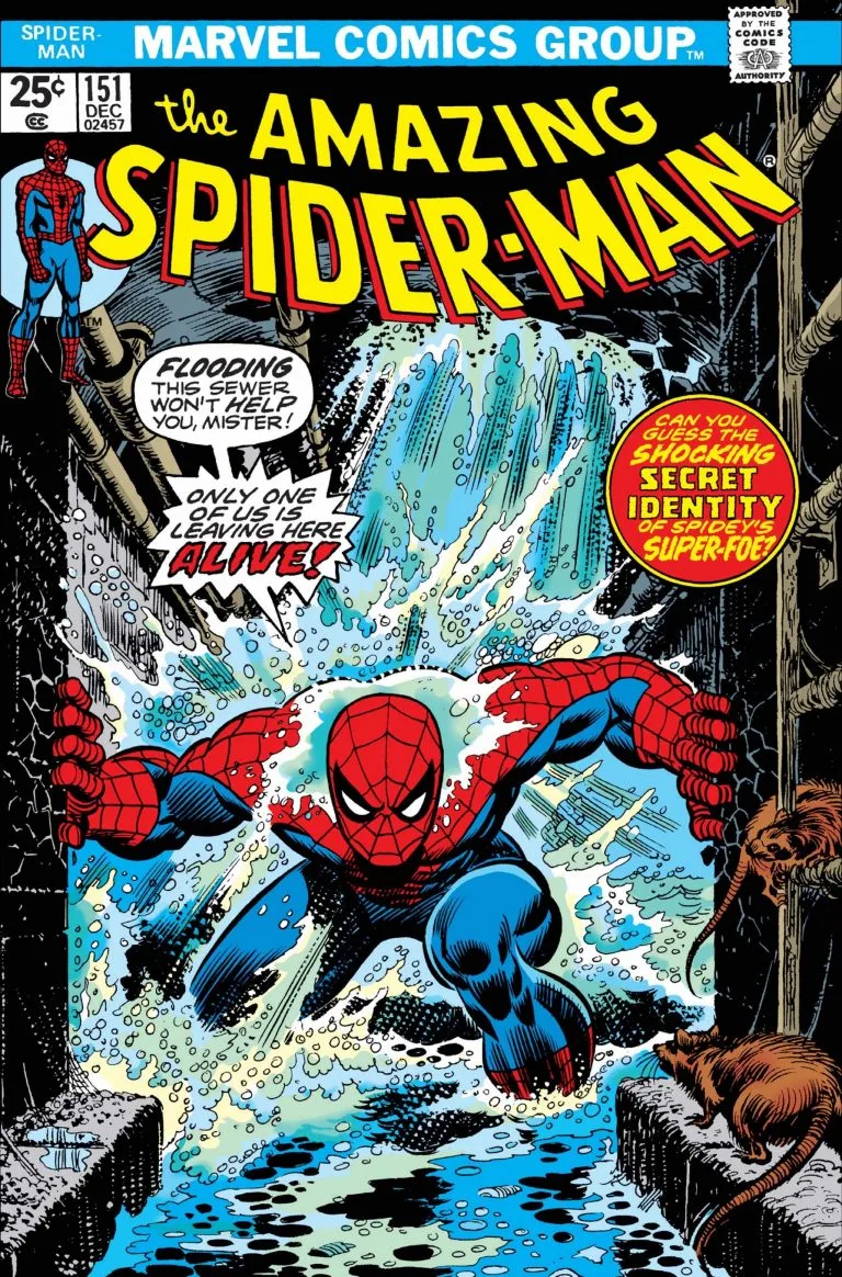 Amazing Spider-Man #151 cover by Gil Kane and John Romita Sr.
