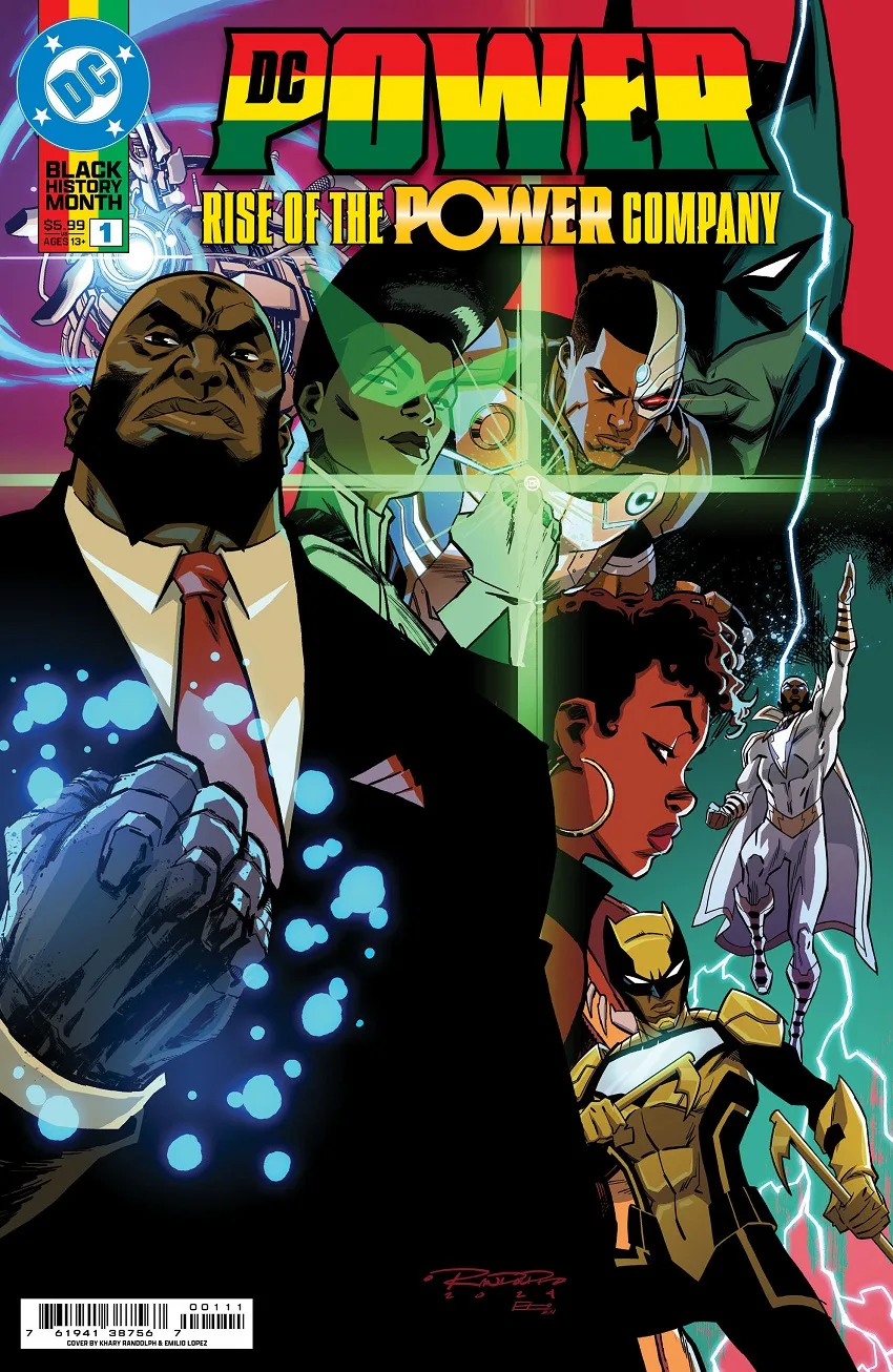 DC Power: Rise of the Power Company #1 cover by Khary Randolph and Emilio Lopez.