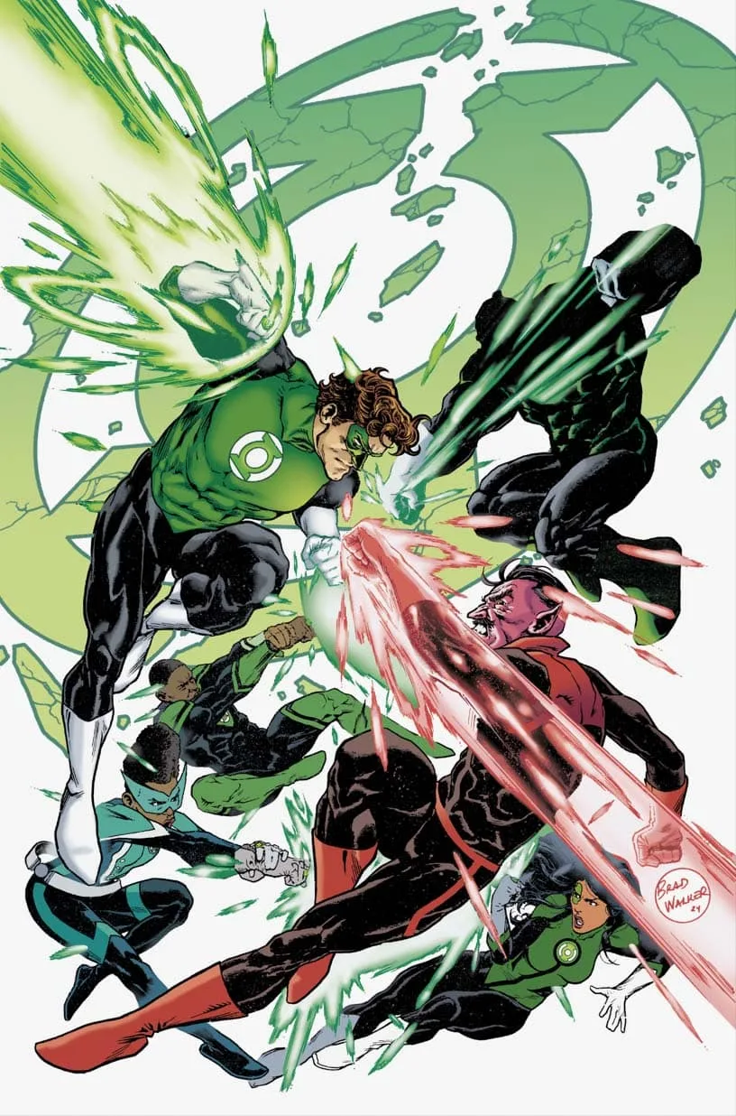 Green Lantern Civil Corps Special #1 cover by Brad Walker.