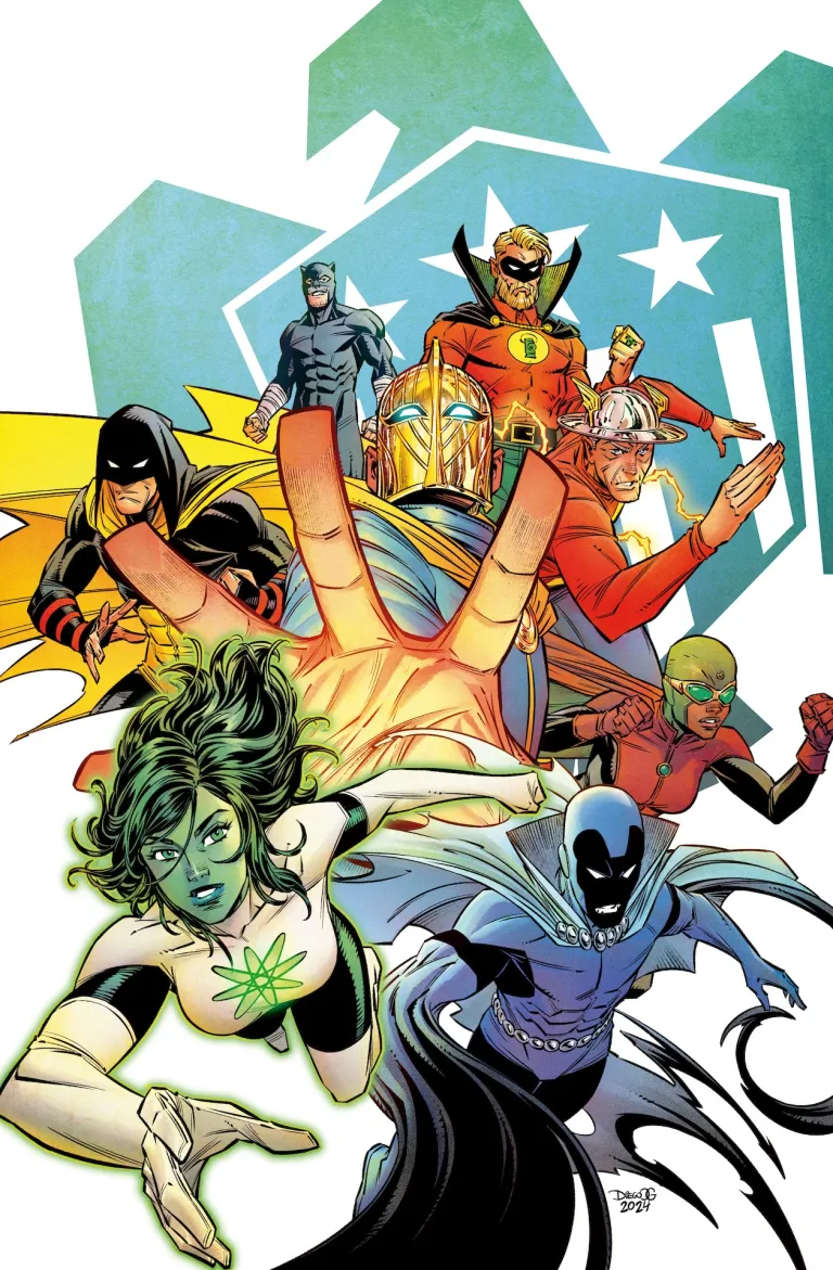 JSA (2024 series) #1 cover by Diego Olortegui.