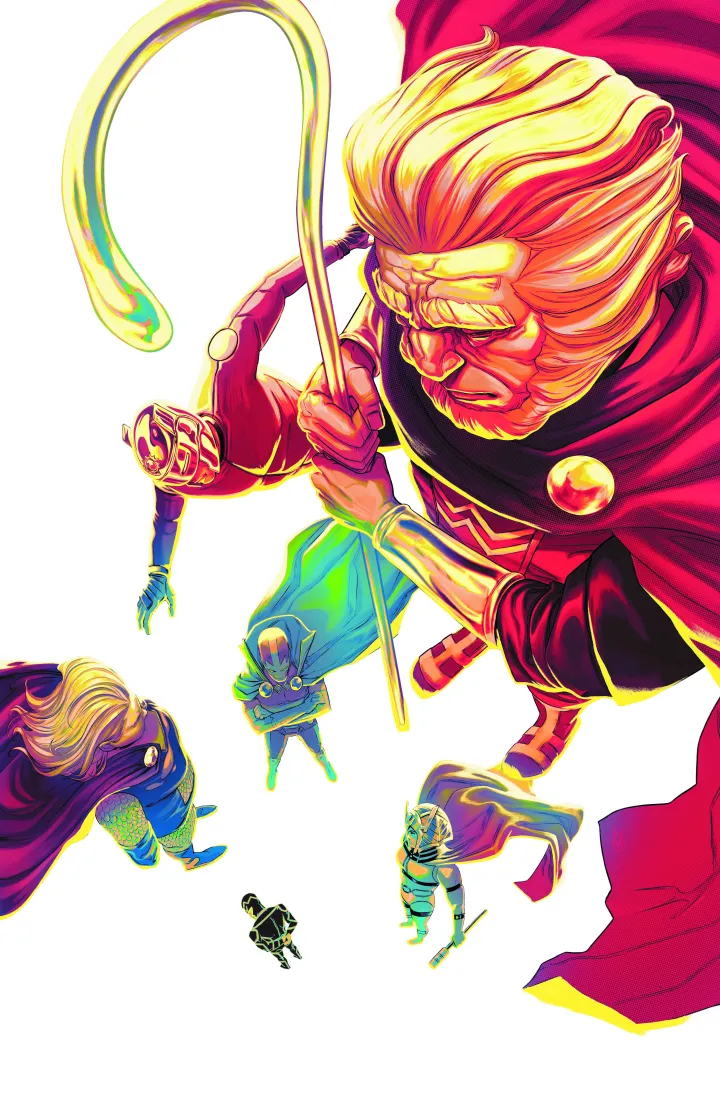 New Gods (2024 series) #1 cover by Nimit Malavia.