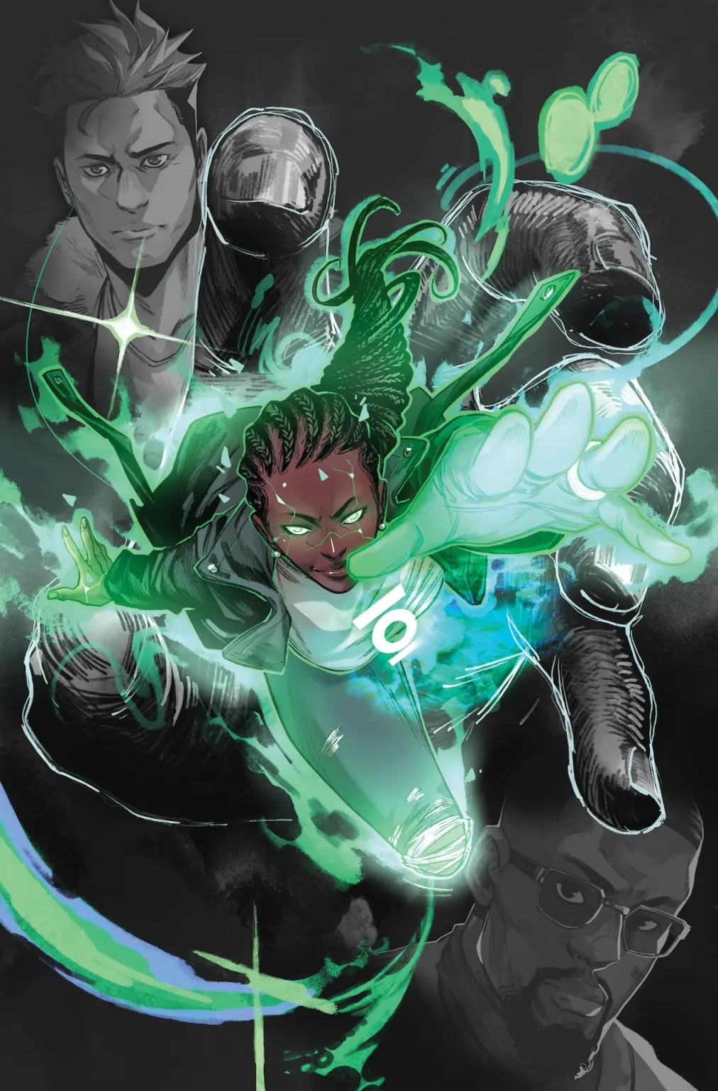 Absolute Green Lantern #1 cover by Jahnoy Lindsey.