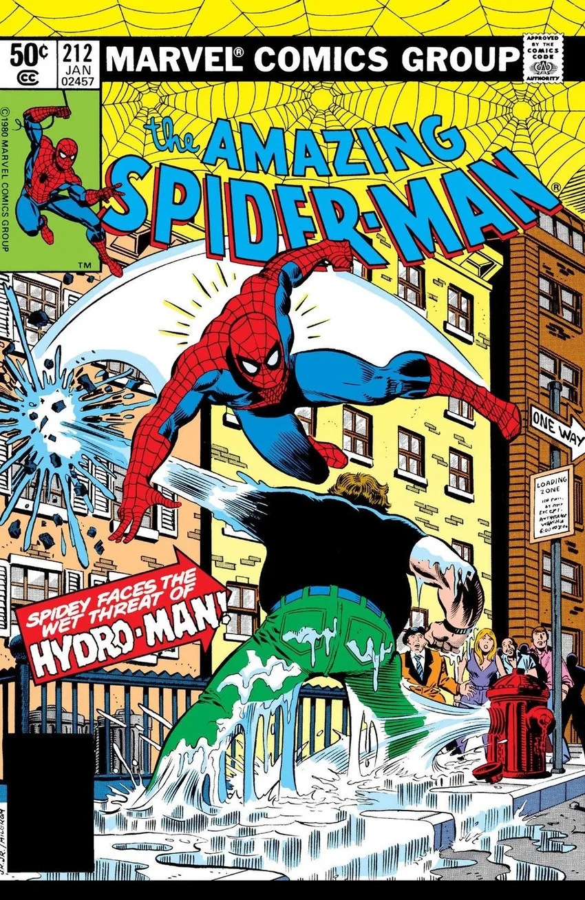 Amazing Spider-Man #212 cover by John Romita Jr and Al Milgrom.